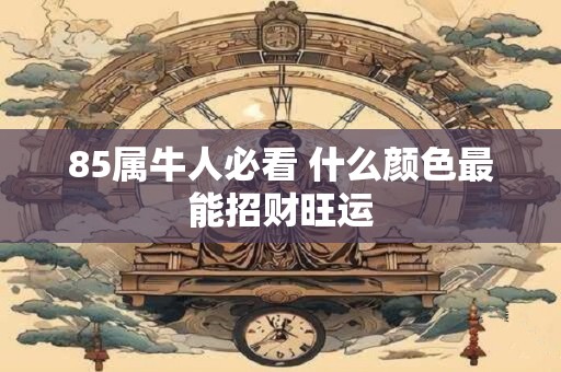 85属牛人必看 什么颜色最能招财旺运