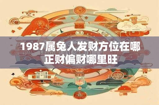 1987属兔人发财方位在哪 正财偏财哪里旺