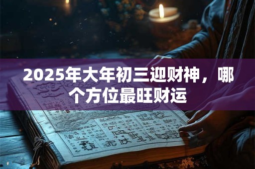 2025年财神位在哪天 如何每日及时更新