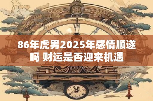 86年虎男2025年感情顺遂吗 财运是否迎来机遇
