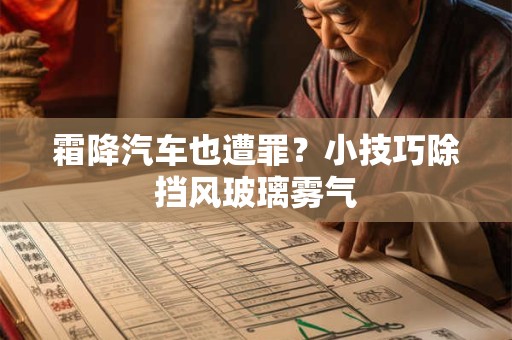 霜降汽车也遭罪？小技巧除挡风玻璃雾气