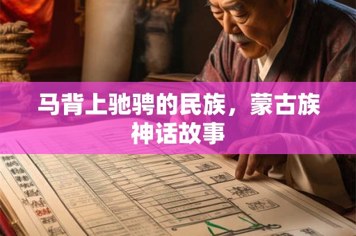 马背上驰骋的民族，蒙古族神话故事
