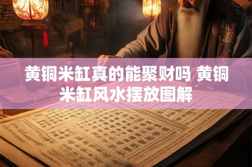 黄铜米缸真的能聚财吗 黄铜米缸风水摆放图解