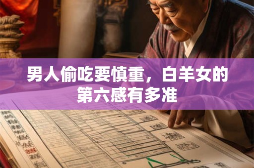 男人偷吃要慎重，白羊女的第六感有多准