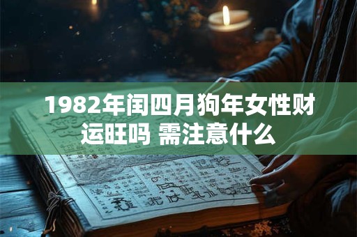 1982年闰四月狗年女性财运旺吗 需注意什么