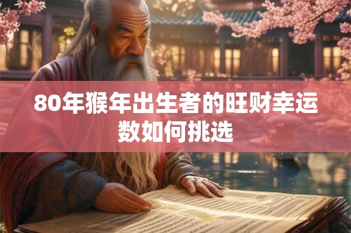80年猴年出生者的旺财幸运数如何挑选