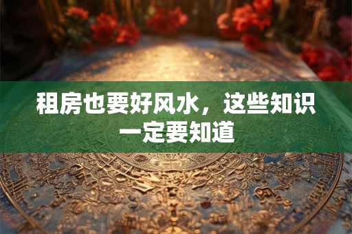 租房也要好风水，这些知识一定要知道