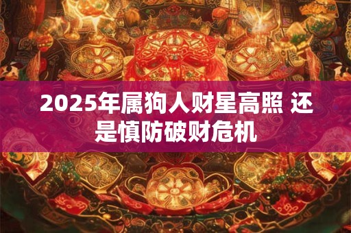2025年属狗人财星高照 还是慎防破财危机