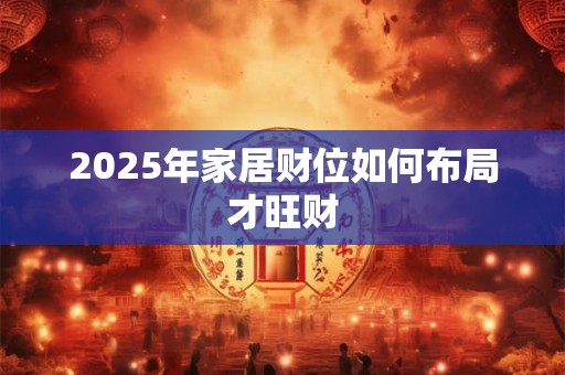 2025年家居财位如何布局才旺财