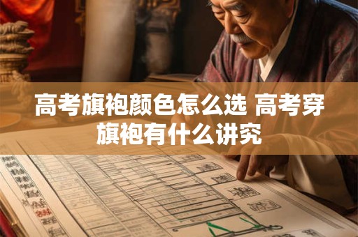 高考旗袍颜色怎么选 高考穿旗袍有什么讲究