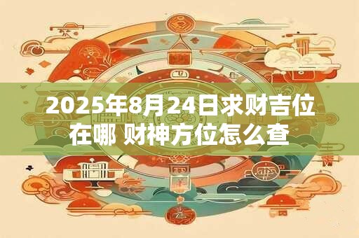 2025年8月24日求财吉位在哪 财神方位怎么查