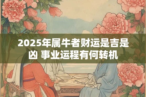 2025年属牛者财运是吉是凶 事业运程有何转机