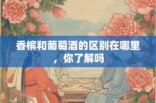 香槟和葡萄酒的区别在哪里，你了解吗