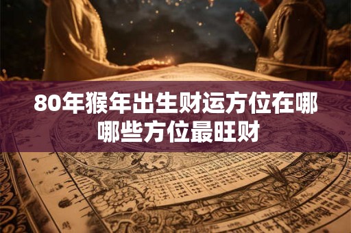 80年猴年出生财运方位在哪 哪些方位最旺财