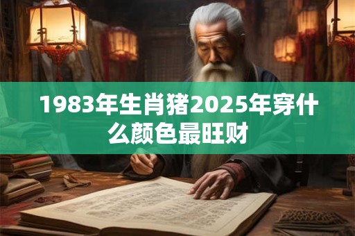 1983年生肖猪2025年穿什么颜色最旺财