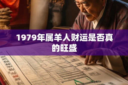 1979年属羊人财运是否真的旺盛