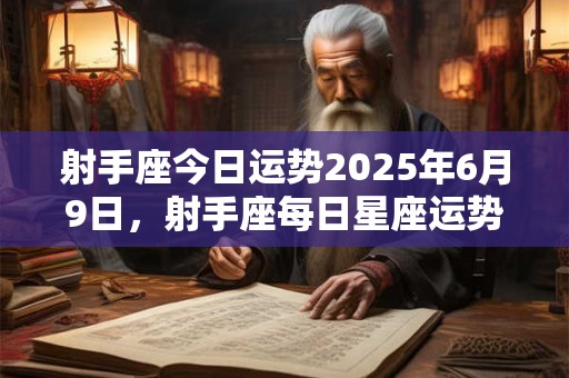射手座今日运势2025年6月9日，射手座每日星座运势