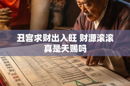 丑宫求财出入旺 财源滚滚真是天赐吗
