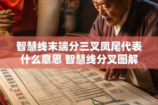智慧线末端分三叉凤尾代表什么意思 智慧线分叉图解