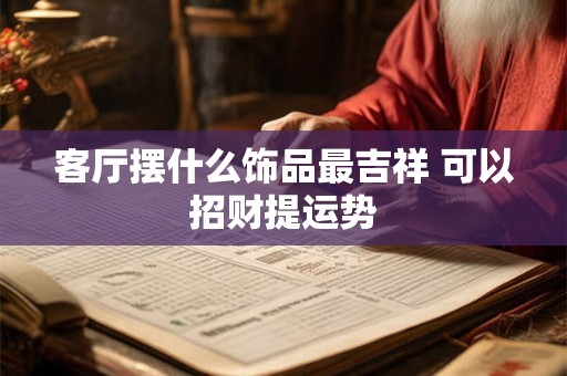 客厅摆什么饰品最吉祥 可以招财提运势