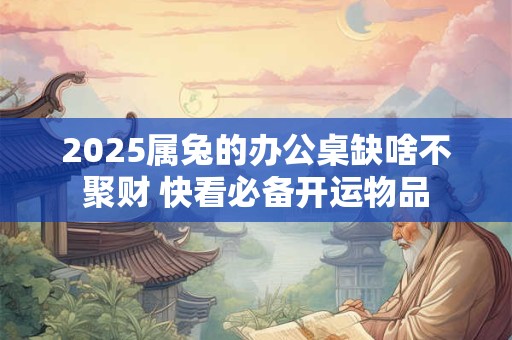 2025属兔的办公桌缺啥不聚财 快看必备开运物品