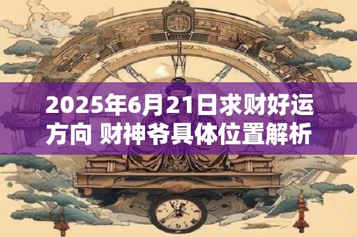 2025年6月21日求财好运方向 财神爷具体位置解析