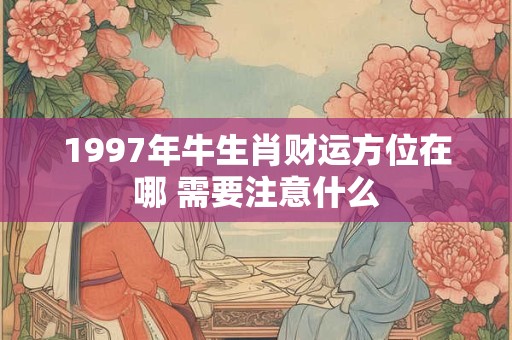 1997年牛生肖财运方位在哪 需要注意什么