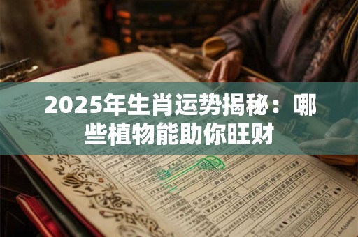 2025年生肖运势揭秘：哪些植物能助你旺财