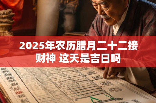 2025年农历腊月二十二接财神 这天是吉日吗