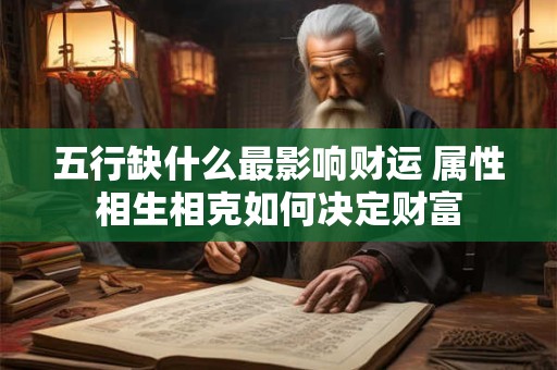 五行缺什么最影响财运 属性相生相克如何决定财富