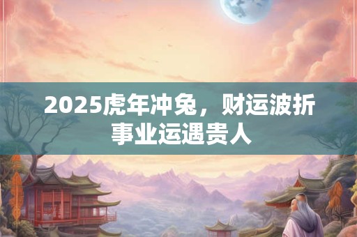 2025虎年冲兔，财运波折 事业运遇贵人