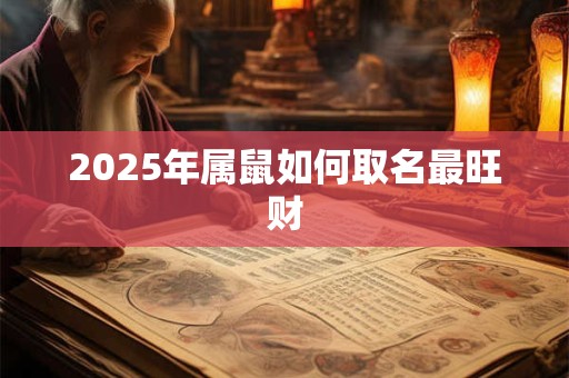 2025年属鼠如何取名最旺财