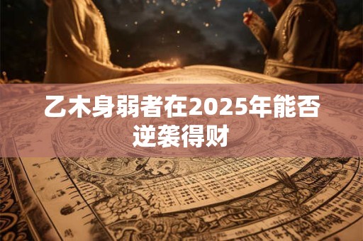 乙木身弱者在2025年能否逆袭得财