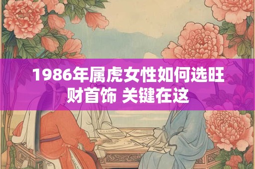 1986年属虎女性如何选旺财首饰 关键在这