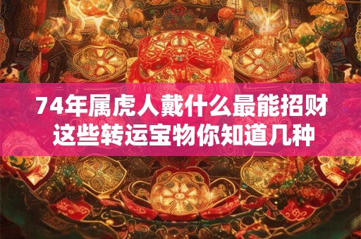 74年属虎人戴什么最能招财 这些转运宝物你知道几种