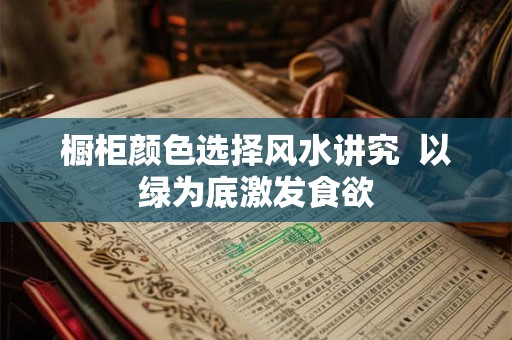 橱柜颜色选择风水讲究  以绿为底激发食欲