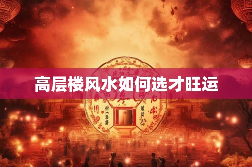 高层楼风水如何选才旺运