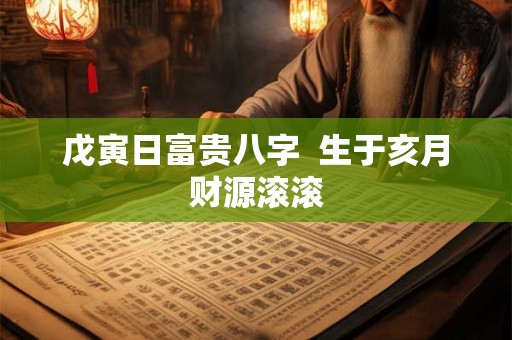 戊寅日富贵八字  生于亥月财源滚滚