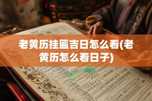 老黄历挂匾吉日怎么看(老黄历怎么看日子)
