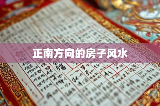 正南方向的房子风水