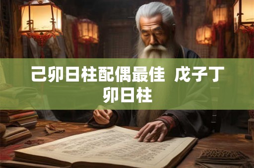 己卯日柱配偶最佳  戊子丁卯日柱
