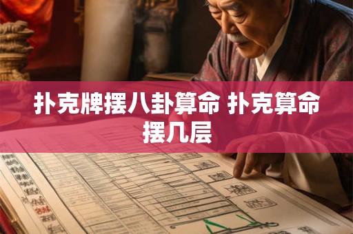 扑克牌摆八卦算命 扑克算命摆几层