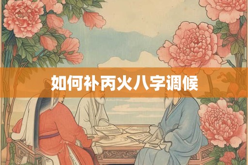 如何补丙火八字调候