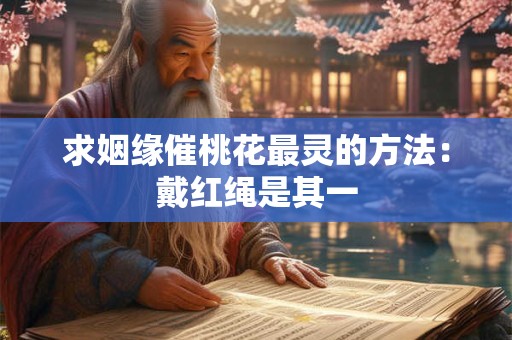 求姻缘催桃花最灵的方法：戴红绳是其一
