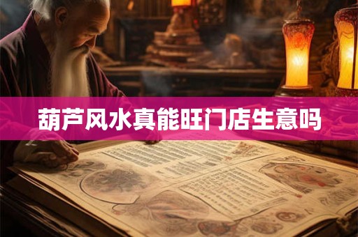 葫芦风水真能旺门店生意吗