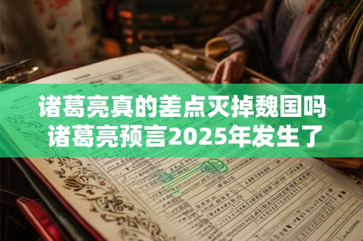 诸葛亮真的差点灭掉魏国吗 诸葛亮预言2025年发生了什么