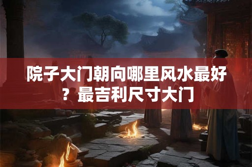 院子大门朝向哪里风水最好？最吉利尺寸大门