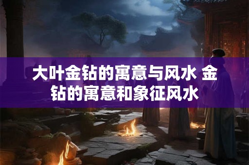 大叶金钻的寓意与风水 金钻的寓意和象征风水