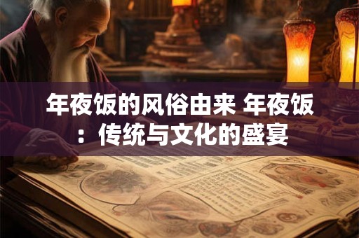 年夜饭的风俗由来 年夜饭：传统与文化的盛宴