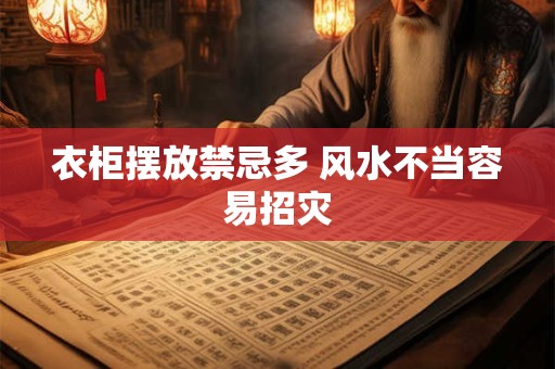 衣柜摆放禁忌多 风水不当容易招灾